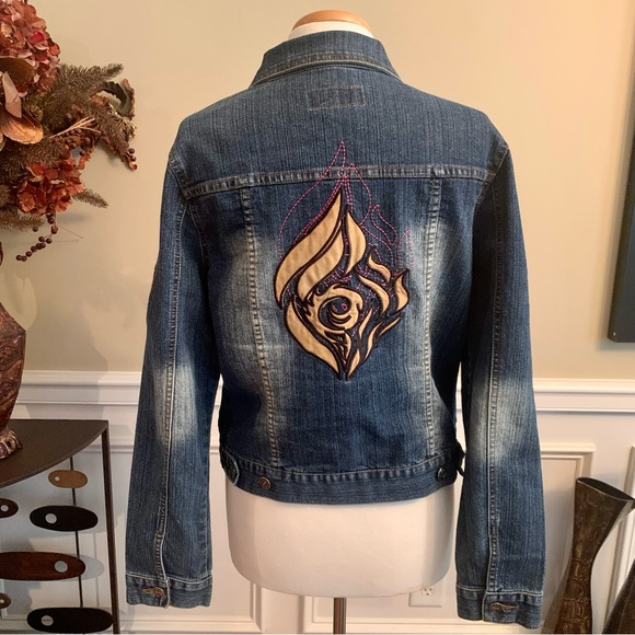 Platinum Plush Women's Embroidered Denim Jacket | Size XL | Denim | Style #9850 - Picture 2 of 11